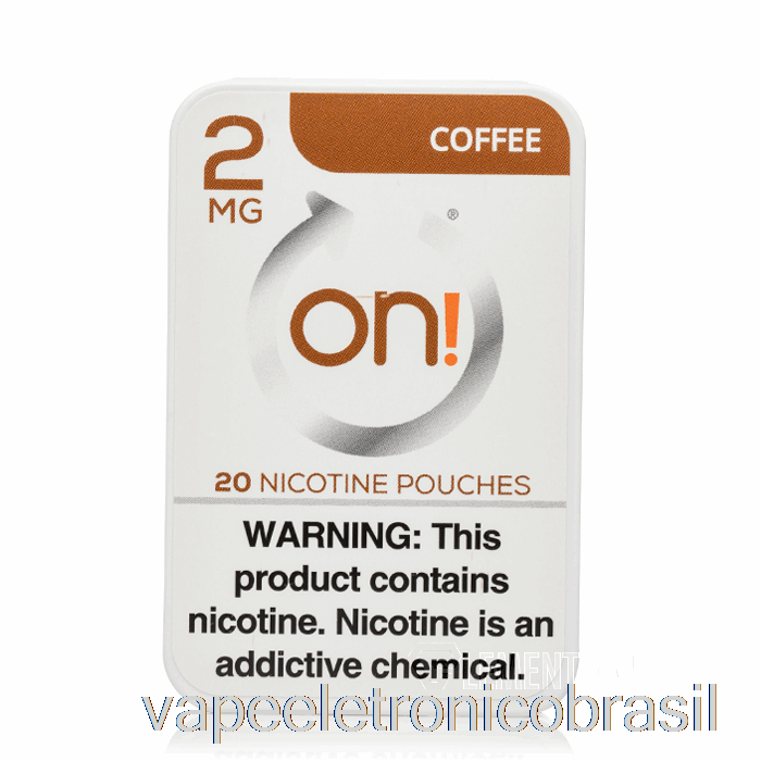 Vape Eletrônico Ligado! Bolsas De Nicotina - Café 2mg